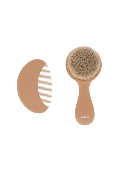 TUTETE SET PEINE Y CEPILLO CARAMELO