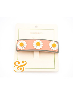 TUTETE CLIP PELO WIDE FLOWER SUNSET