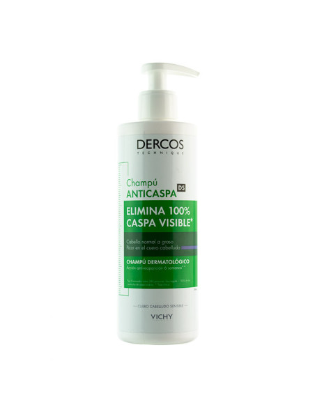 DERCOS CHAMPU ANTICASPA CABELLO GRASO 390 ML