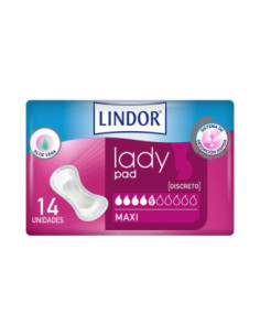 LINDOR LADY PAD MAXI 5 GOTAS 14 U