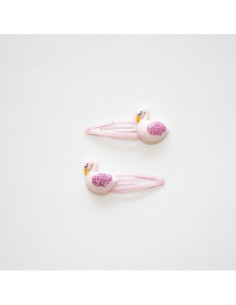 YUKO B. DANDINI CLIPS PELO CISNE ROSA 2