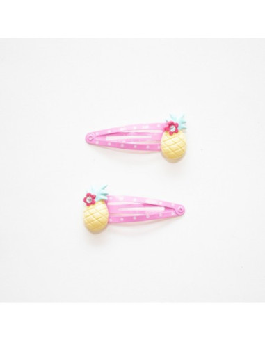 YUKO B. DANDINI CLIPS PELO PIÑA CON BRILLI ROSA