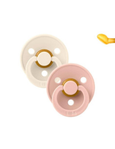 TUTETE CHUPETES BIBS ANATOMICA IVORY/BLUSH 0-6M