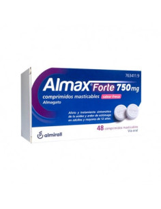 ALMAX FORTE 750 MG 48 COMPRIMIDOS MASTICABLES SA