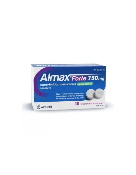 ALMAX FORTE 750 MG 48 COMPRIMIDOS MASTICABLES SA