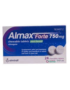 ALMAX FORTE 750 MG 24 COMPRIMIDOS MASTICABLES SA
