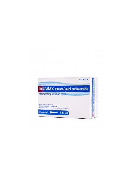 MICRALAX EMULSION RECTAL 12 MICROENEMAS 5 ML