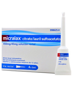 MICRALAX EMULSION RECTAL 4 MICROENEMAS 5 ML