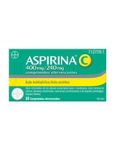 ASPIRINA C 400/240 MG 10 COMPRIMIDOS EFERVESCENT