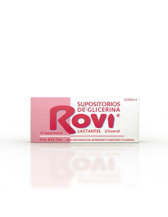 SUPOSITORIOS GLICERINA ROVI LACTANTES 10 SUPOSIT