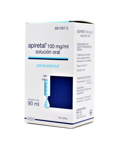 APIRETAL 100 MG/ML SOLUCION ORAL 90 ML