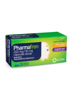 PHARMAFREN 200/30 MG 20 CAPSULAS