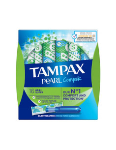 TAMPAX COMPAK PEARL TAMPON ALGODON SUPER 16 +4