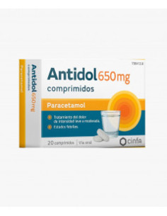 ANTIDOL 650 MG 20 COMPRIMIDOS