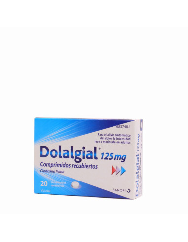 DOLALGIAL 125 MG 20 COMPRIMIDOS RECUBIERTOS