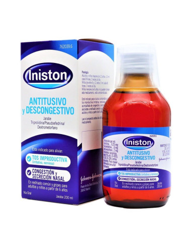 INISTON ANTITUSIVO Y DESCONGESTIVO JARABE 200 ML