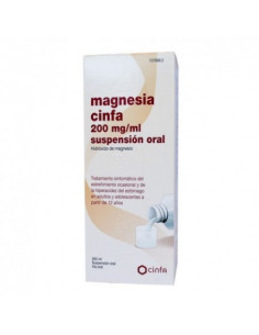 MAGNESIA CINFA 200 MG/ML SUSPENSION ORAL 300 G