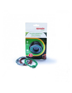 APOSAN PULSERA AROMATICA CITRONELA 3 U 2