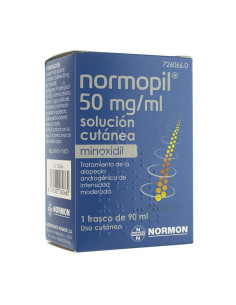 NORMOPIL 50 MG/ML 3 FRASCOS SOLUCION CUTANEA 90