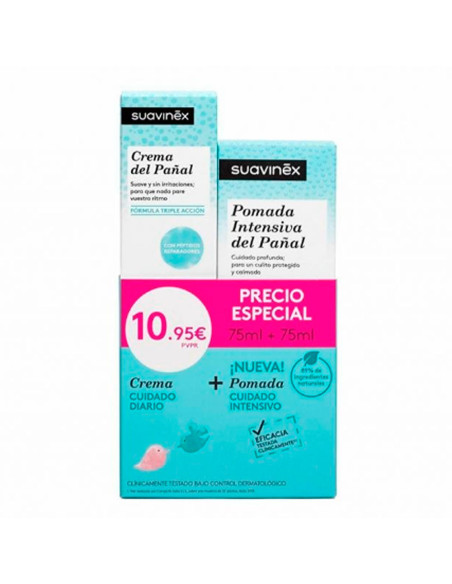 SUAVINEX CREMA PAÑAL + POMADA INTENSIVA PACK 75